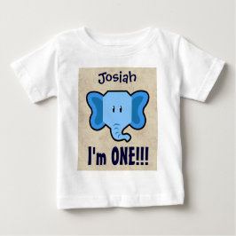 1. Geburtstagskind ZICKZACK 1 Jahr Individuelle Na Baby T-shirt