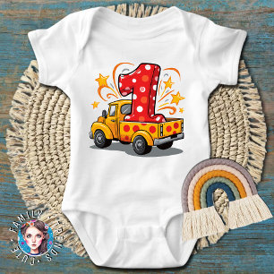 1. Geburtstagskonstruktion Baby Strampler