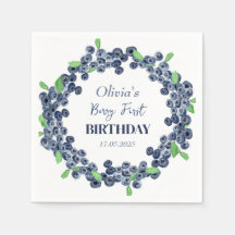 1. Geburtstagsparty Blueberry Baby Girl