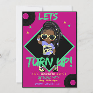1 Geburtstagsparty Invitation Card (Girl) anzeigen