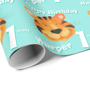 1. Geburtstagsverpackung des Geschenkpapier