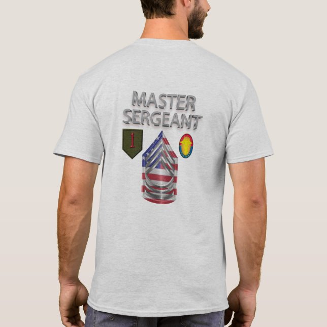 1. Generalstabschef der Abteilung Infanterie T-Shirt (Rückseite)