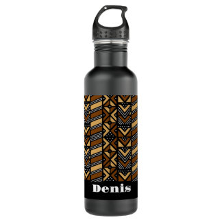 #1 Gepersonaliseerde African print Waterfles Edelstahlflasche
