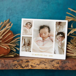 1. Geschenk zum Muttertag Fotocollage Fotoplatte