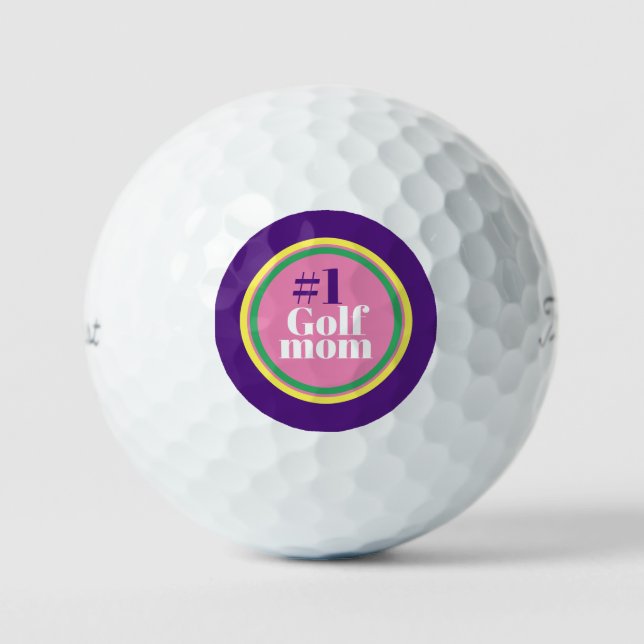 #1 Golf Mama - Mother's Day Golf Balls Golfball (Vorderseite)