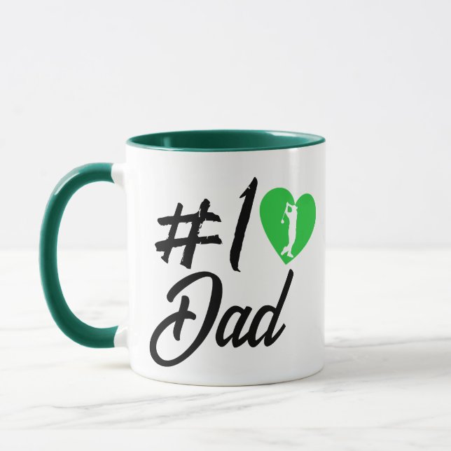 #1 Golfer Vater Tasse - Vatertag Kaffeegenuss (Links)