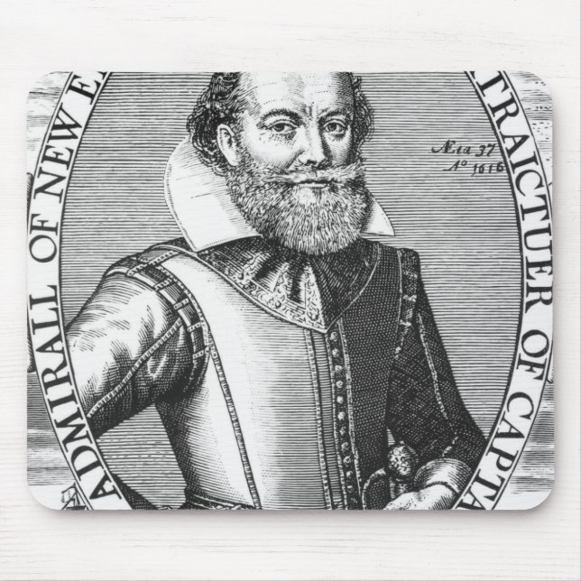1. Gouverneur Kapitän-John Smith von Virginia Mousepad (Vorne)