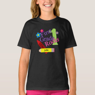 1. Grad-Felsen für Mädchen T-Shirt