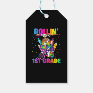 1. Grade Unicorn Zurück zur Schule Erster Scho-Tag Geschenkanhänger
