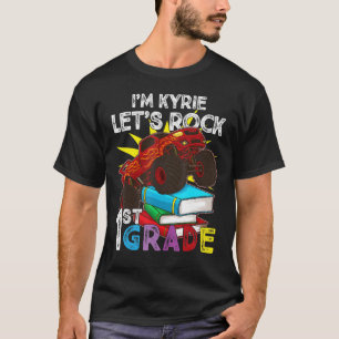 1. Grader Monster Truck Ich bin Kyrie Let's Rock F T-Shirt
