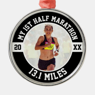 1. Halbmarathon-Läufer Erster Laufanfänger Ornament Aus Metall