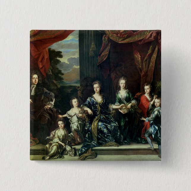 1. Herzog John-Churchill von Marlborough Button (Vorderseite)