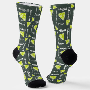 1. Hochzeit Jubiläum grünes Peridot-Edelstein Socken