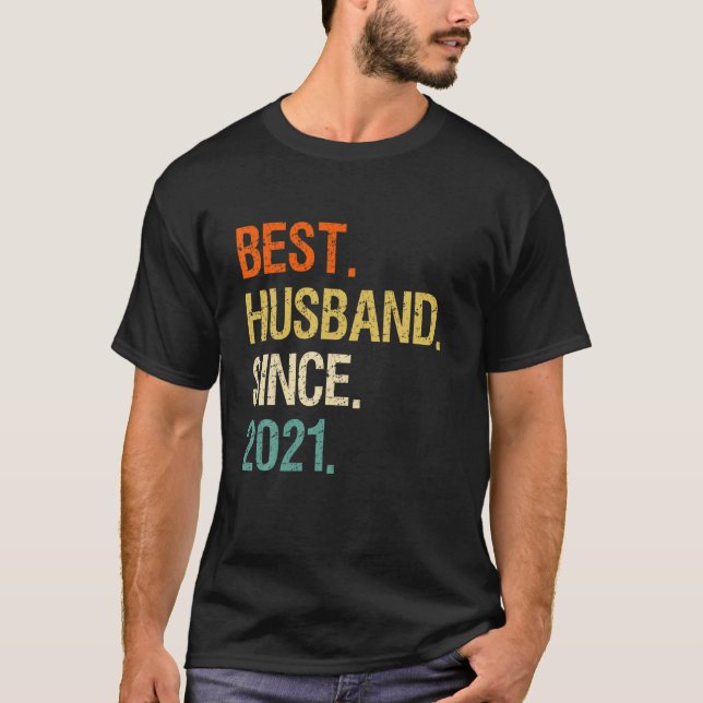 1. Hochzeit Jubiläum Valentine Best Husband Sinc T-Shirt (Vorderseite)