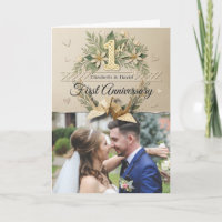 1. Hochzeitspapier-Jubiläum Papercut-Kran Foto