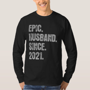 1. Hochzeitstag für Ihm epischen Ehemann seit T-Shirt