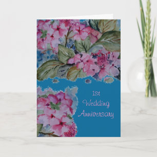 1. Hochzeitstag-Karte Karte