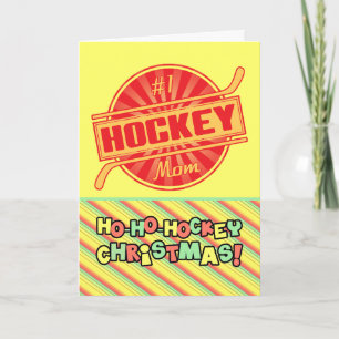 1. Hockey-Mama Weihnachtskarte Feiertagskarte