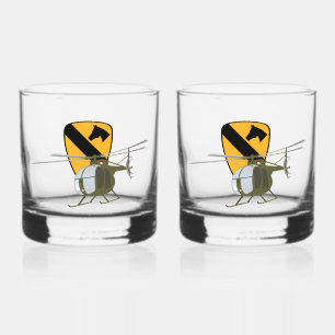 1. Höhle - Vietnam OH-6 Loach Gunship Whiskyglas