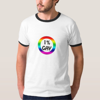 1% homosexueller Regenbogen durch PercentGay.com T-Shirt