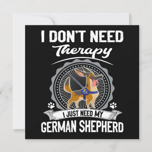 1 Ich brauche keine Therapie, ich brauche nur mein Einladung (Vorderseite)