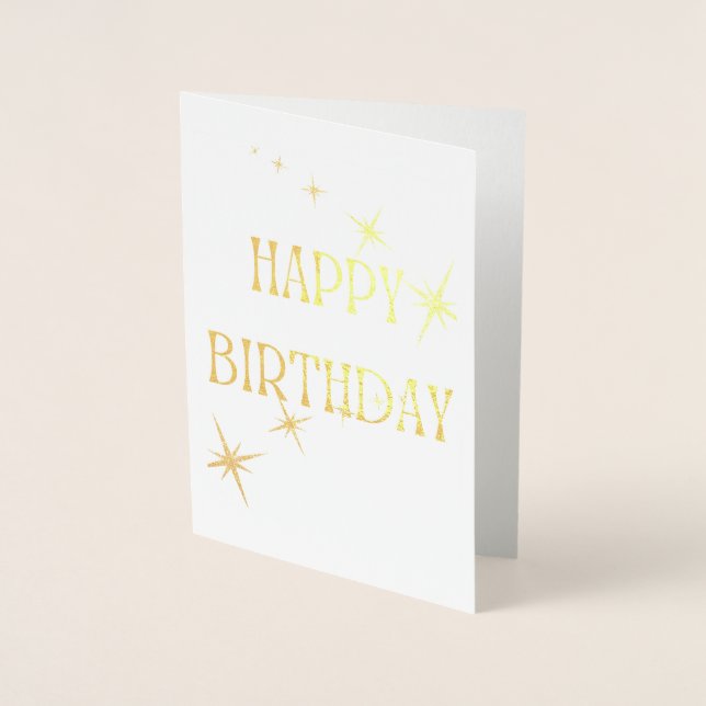 ✨ 1 in 1 Million Danke, dass Sie elegante Gold Sta Folienkarte (Vorderseite)