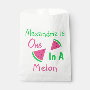 1 in einem Melon 1. Geburtstag Geschenktütchen