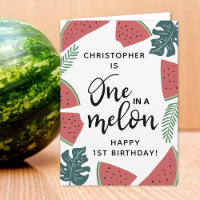 1 in einem Melon 1. Geburtstag