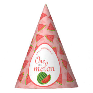1 in einem Melon 1. Geburtstag Partyhütchen