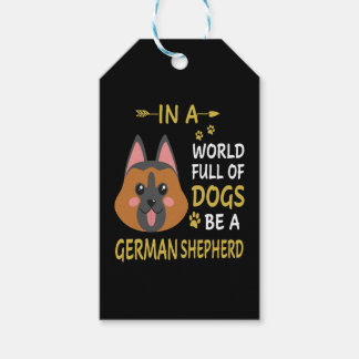 1 in einer Welt voller Hunde ein deutscher Hirte s Geschenkanhänger