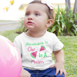 1 in Melon 1. Geburtstag Baby T - Shirt