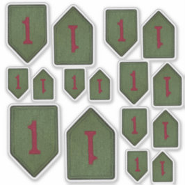 1. INF Infanterie Division Big Red 1 Contour Aufkleber