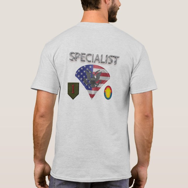 1. Infanterie-Abteilung Spezialist T-Shirt (Rückseite)