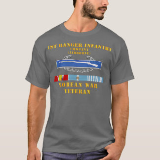 1. Infanterie Company w CIB w KOREA SVC x T-Shirt