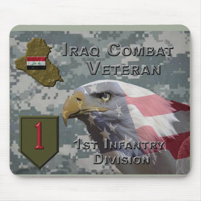1. Infanterie Div Irak Combat Veteran Mousepad (Vorne)