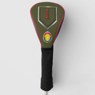 1. Infanterie-Division “Big Red One”-Abzeichen Golf Headcover