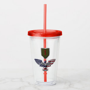 1. Infanterie-Division “Big Red One” Acryltrinkbecher