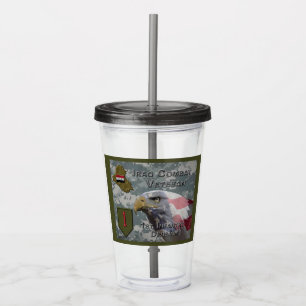 : 1. Infanterie-Division Irak-Kampf veteran Acryltrinkbecher