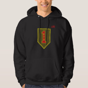 1. Infanterie Division Patch Big Red One beunruhig Hoodie
