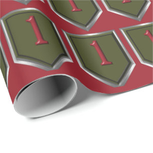 1. Infanterie Division Silver Gerahmt Patch Geschenkpapier