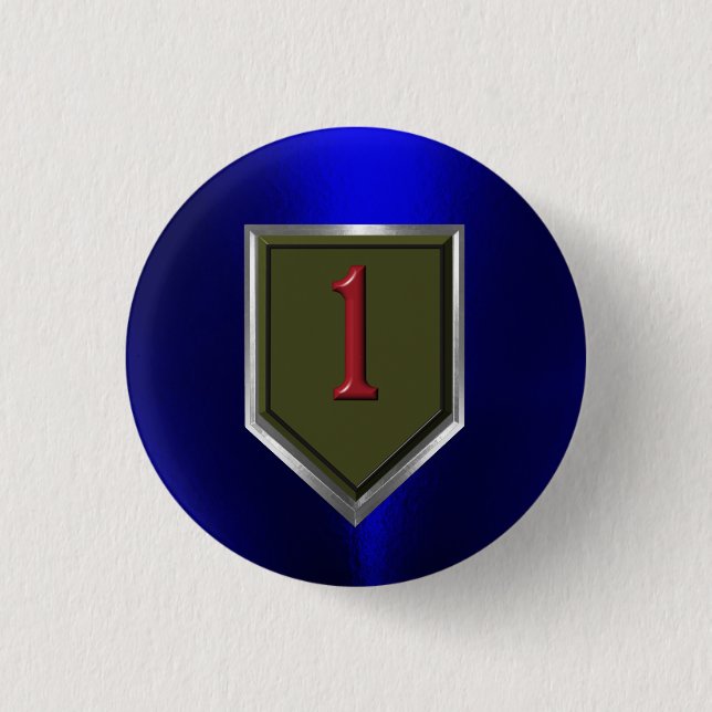 1. Infanterieabteilung "Big Red One" Button (Vorderseite)