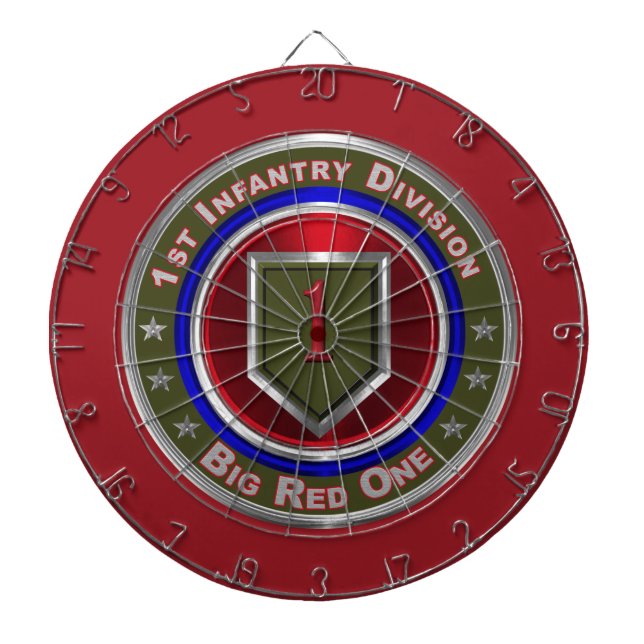 1. Infanterieabteilung "Big Red One" Dartscheibe (vorne)