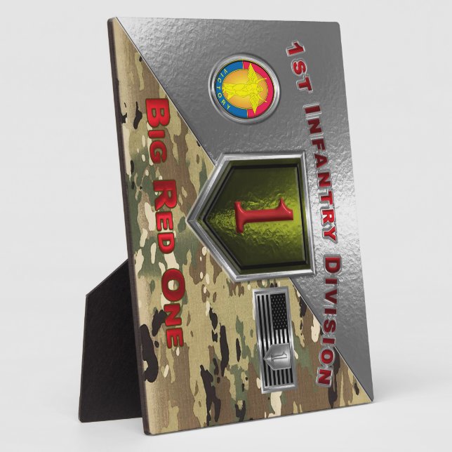 1. Infanterieabteilung "Big Red One" Fotoplatte (Seite)