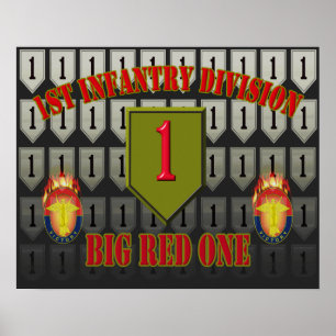 1. Infanterieabteilung "Big Red One" Poster