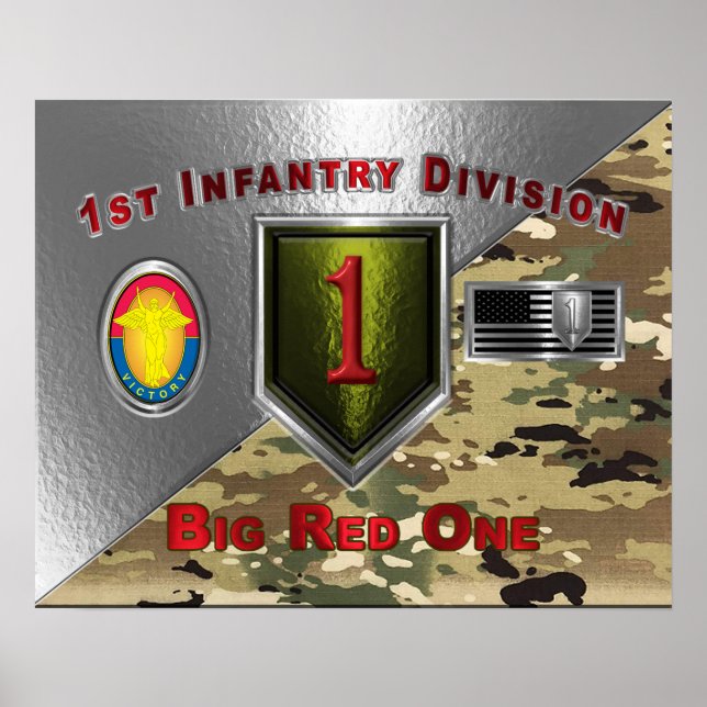 1. Infanterieabteilung "Big Red One" Poster (Vorne)