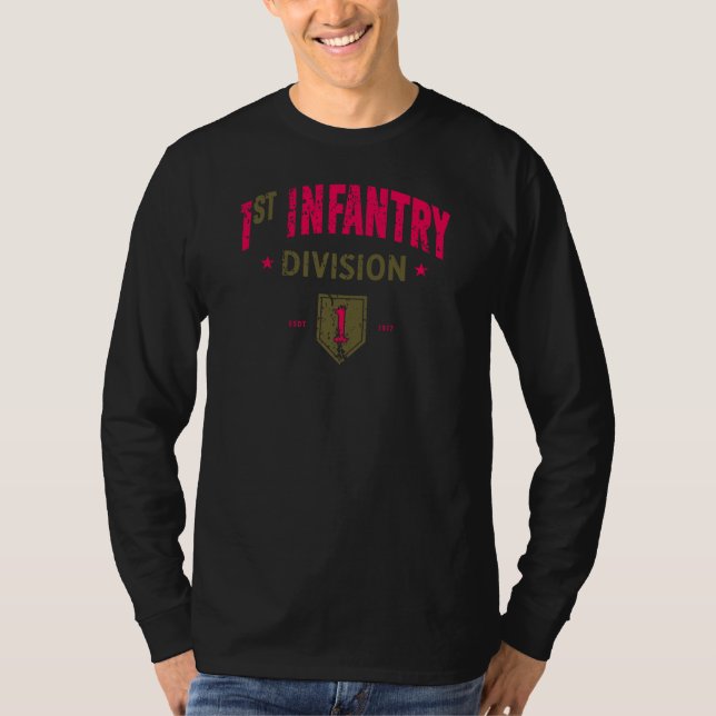 1. Infanterieabteilung "BRO" lange bekümmert T-Shirt (Vorderseite)