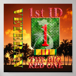 1. Infanterieabteilung Vietnam Veteran Poster