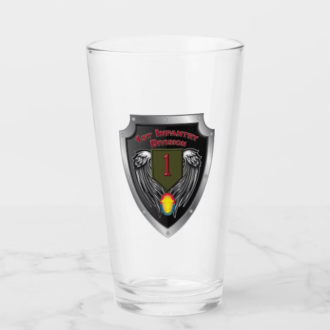1. Infanteriediv "Big Red One" Sonderschild Glas (Vorderseite)