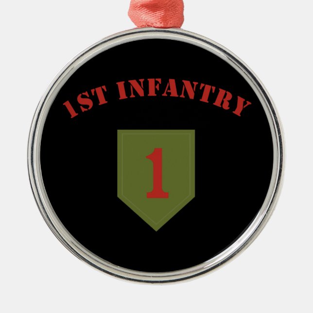 1. Infanteriedivision Ornament Aus Metall (Vorne)