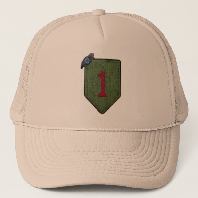1. Infanteriedivision veterans veterans patch Hat Truckerkappe (Vorderseite)